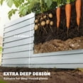 thumbnail image 4 of Outsunny Galvanized Raised Garden Bed, 8' x 4' x 2' Planter Box, Silver, 4 of 10