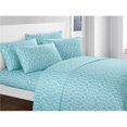 thumbnail image 1 of Chic Home Ensemble de Feuille d'Érable Rouge à Motif Géométrique de Taille Simple BSS12012-US&44; Bleu- 4 Pièces, 1 of 1