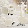 thumbnail image 4 of Homall Power Lift Recliner Chair with Massage for Living Room Recliner Chair for Elderly with Infinite Position Side Pocket and Saucer,Corduroy Beige, 4 of 7