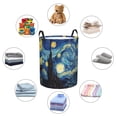 thumbnail image 6 of PHELIKA Van Gogh Starry Sky Laundry Basket 65L Large Foldable Round For Dirty Clothes Toy Storage, 6 of 6