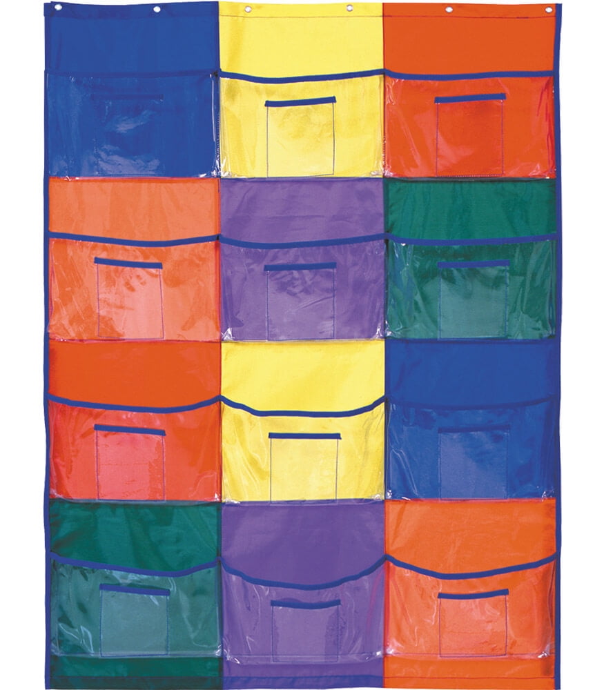 Carson Dellosa Education Library/Centers 12 book pockets, 12 card pockets
