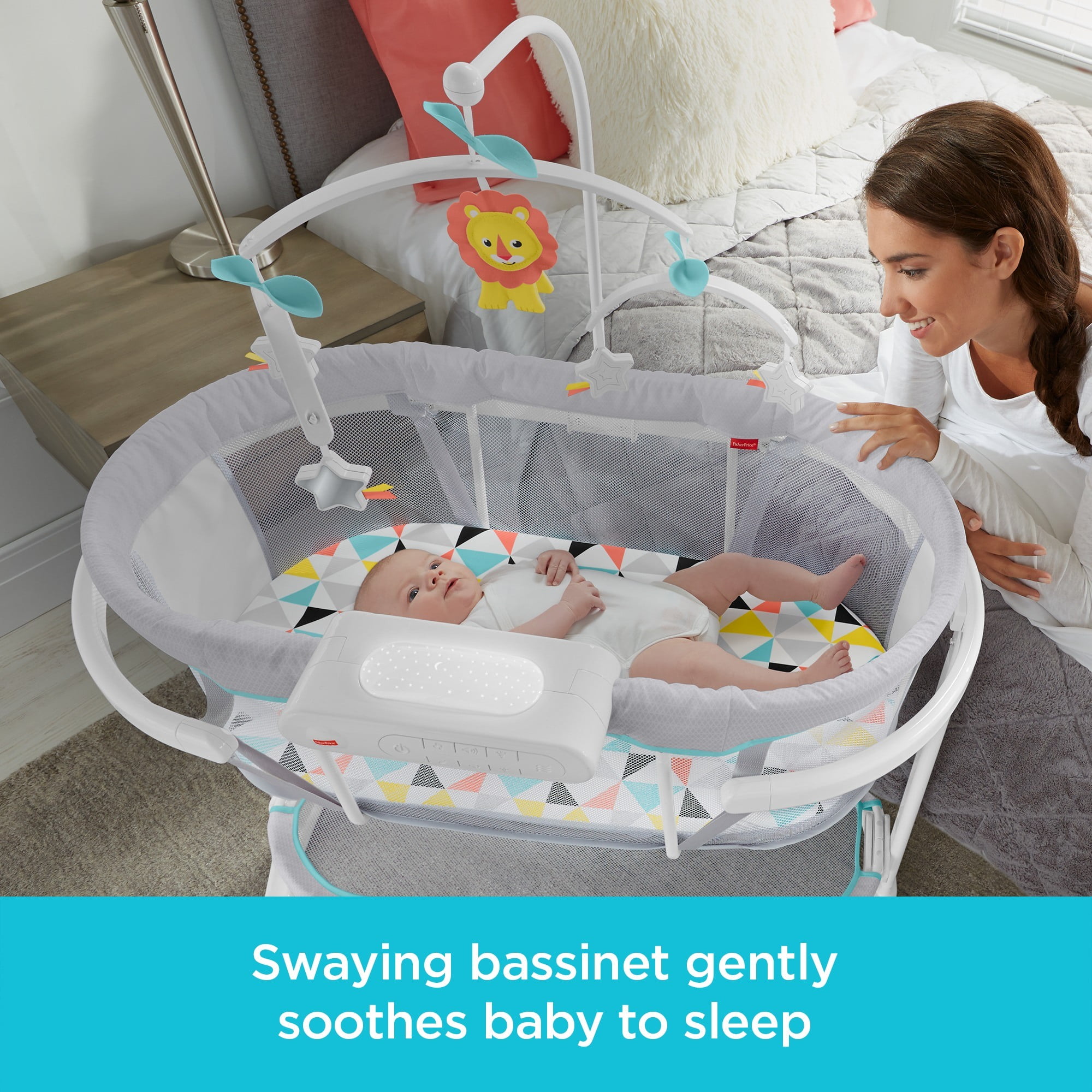 fisher price soothing motions bassinet walmart
