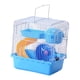 thumbnail image 3 of Jaula portátil para hámster con asa y ventilación, ideal para excursiones al aire libre. Ligera. Azul, 3 of 9