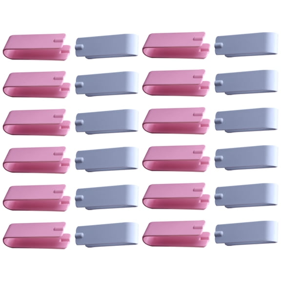 EXHUMKY 20-Piece Multifunctional Nutcracker Set with Plastic Chestnut Opener Clips for Adults Kitchen Tools 2.5 x 0.7 x 0.5 in