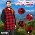 thumbnail image 5 of TrailCrest Men's Reversible Buffalo Red Plaid & Safety Blaze Orange Vest, 3X, 5 of 10