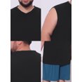 thumbnail image 7 of DARING DIVA Men's V-Neck Soft Breathable Sleeveless Undershirt Tank Top XL Black, 7 of 7