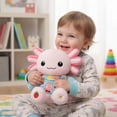 thumbnail image 5 of 1 Pcs 13" Axolotl Plush with Sweater & Scarf, Cute Stuffed Animal for Kids, Soft Kawaii Plushie for Bedroom Decor, Birthday & Valentine's Day Gifts, 5 of 6