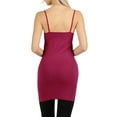 thumbnail image 3 of Women's & Plus Seamless Basic Casual Longline Camisole Slip Cami Top, 3 of 3