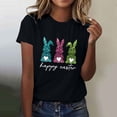 thumbnail image 2 of Camiseta de Cuello Redondo de Impresión de Pascua de Moda de Primavera Y Verano para el Uso Diario, 2 of 5