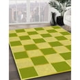 thumbnail image 3 of Ahgly Company Machine Washable Indoor Rectangle Transitional Pistachio Green Area Rugs, 7' x 10', 3 of 7