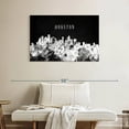 thumbnail image 2 of Elephant Stock Houston Skyline Bw Wall Art - Horizontal Canvas Wall Art - Living Room Wall Decor - City Canvas - Black And White Decor - 39" x 26", 2 of 8