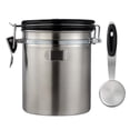 thumbnail image 4 of Bote de café hermético Recipiente De Almacenamiento De Alimentos Secos De Cocina De Bote De Café Hermético Plata 1500ml Plata 1500ml Fanmusic Bote de café hermético, 4 of 7