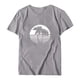 thumbnail image 3 of Camiseta suelta con estampado elegante para mujer Blusa de manga corta con cuello redondo Tops casuales OAVQHLG3B Store lin121212, 3 of 4