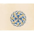 thumbnail image 2 of Winold Reiss 14x12 Gold Ornate Wood Frame and Double Matted Museum Art Print Titled - Graphic Design Drawings for Barricini Candy Packages.) (Study, Wheel Pattern Lid Design in Blue, Yellow,, 2 of 4