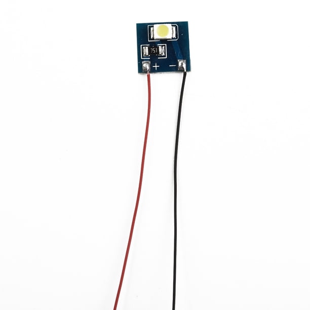 Lot De 5 LEDs D’intérieur – 12-18 V – Pré-câblées – Blanc Chaud/froid – Pour Maquettes HO/OO – Modélisme
