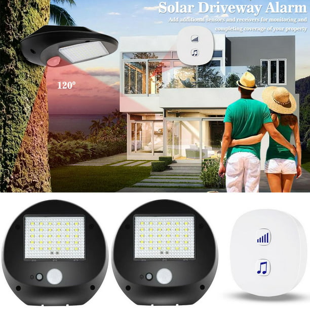 Solar Motion Sensor Alarm Wireless, Outdoor Wireless Motion Sensor Alarm