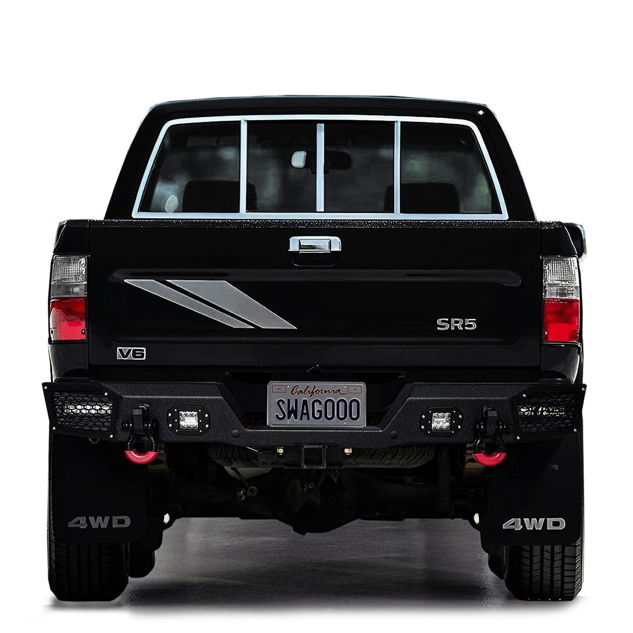 Vijay Fit 1989-1990-1991-1992-1993-1994-1995 Toyota Pickup Front and Rear Bumper with LED Light and D-Ring