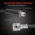 thumbnail image 4 of A-Premium Front Driver Brake Hydraulic Hose Compatible with Select Chevy, Pontiac and Saturn Models - Equinox 2005-2006, Torrent 2006, Vue 2003-2007 - Replace# 22706714, 4 of 7