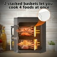 thumbnail image 5 of Cofiyard 10-QT Dual Large Air Fryer, XL 2-Basket Air Fryer, 10-in-1 Technology Double Cooks 4 Foods at Once, Smart Finish & Match Cook, Air Fry, Broil,Bake, Easy Meals, Easy Clean and Dishwasher Safe, 5 of 7