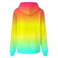 thumbnail image 4 of Hoodies for Women Block Color Hooded Top Oversized Long Sleeve Sweatshirt with Pockets Fall Winter Pullover Shirt (Multicolor M), 4 of 5