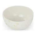 thumbnail image 4 of Elama Fine Marble 16 Piece Stoneware Dinnerware Set in Gold and White, 4 of 8