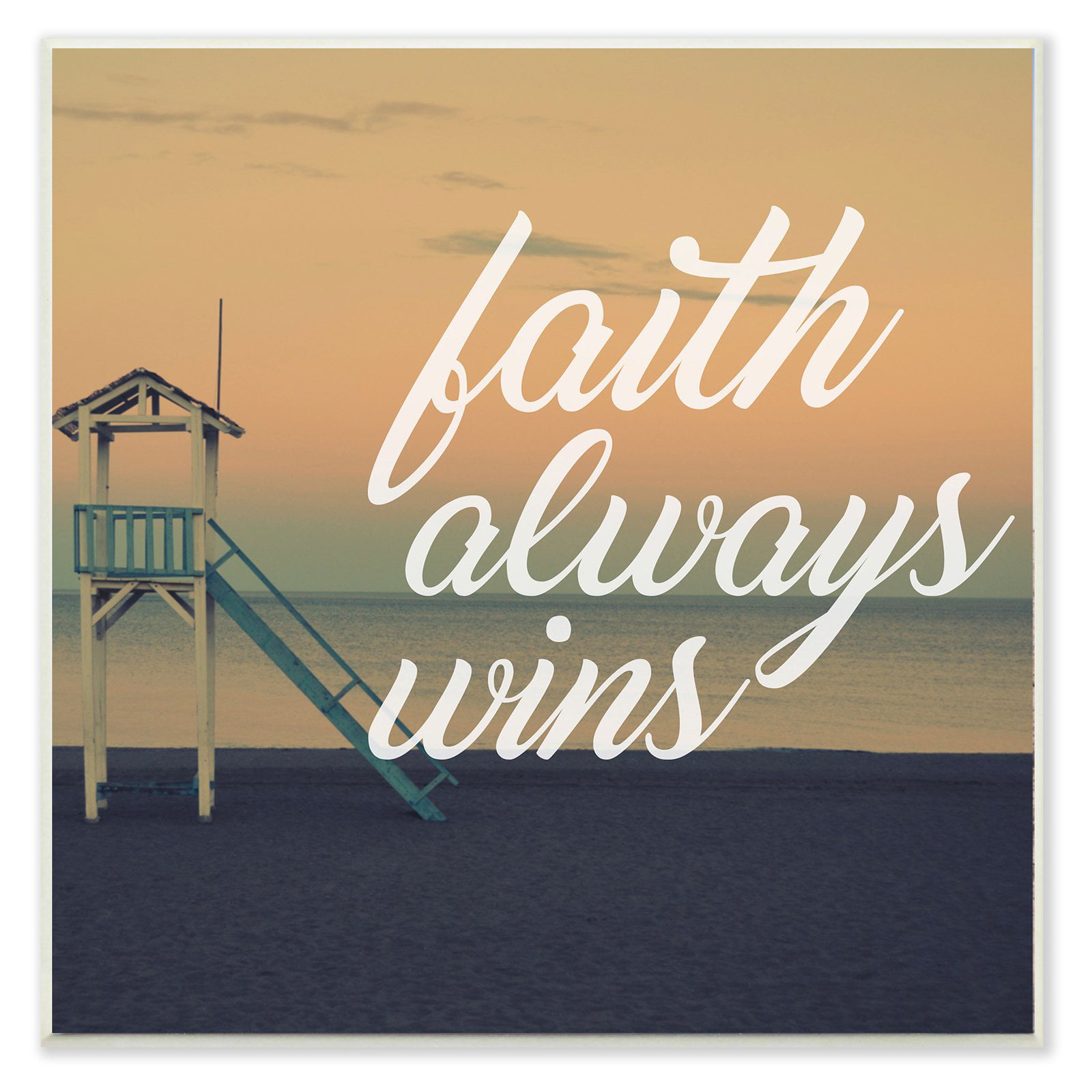 The Stupell Home Decor Collection Faith Inspirational Wall Plaque 