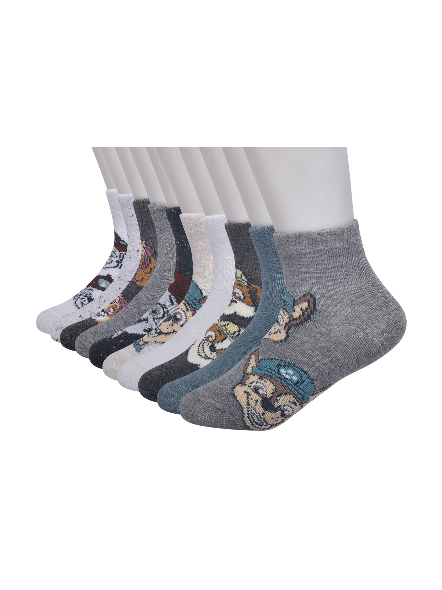 Character Toddler Ankle Socks, 10-pack, Sizes 12M- 5T