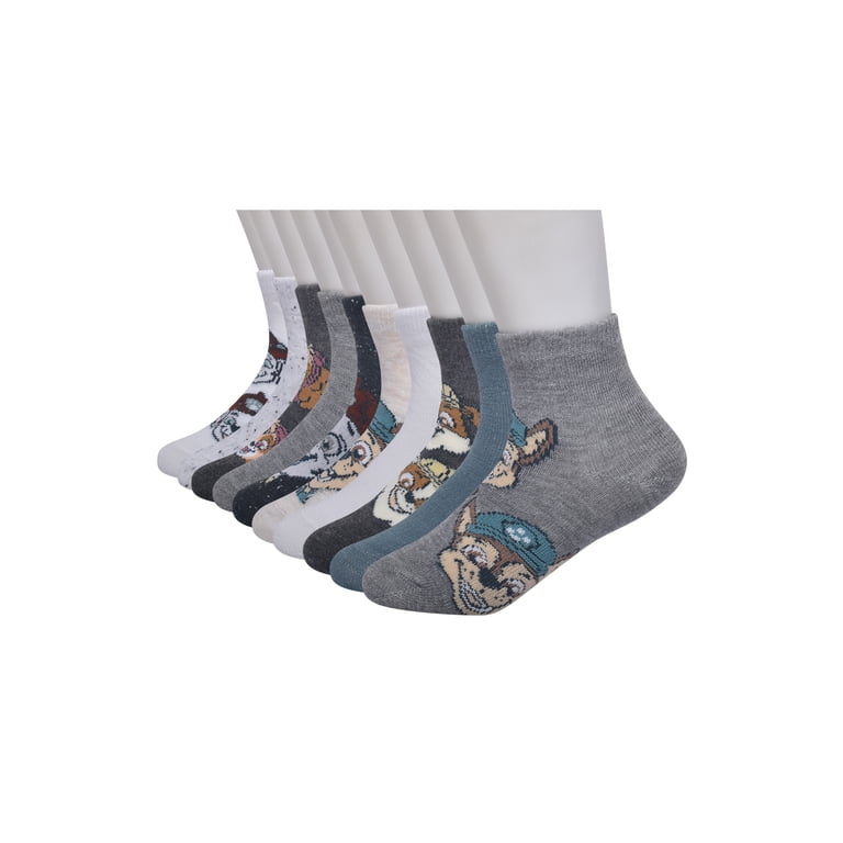 Paw Patrol Toddler Quarter Socks, 10-Pack photo 3