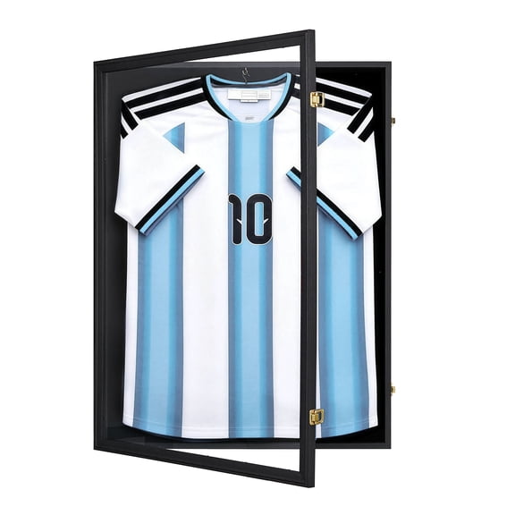 Sindcom Jersey Frame Display Case, Large Sports Jersey Frame for Football Soccer Sport Shirt, Black (23*31in)
