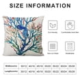 thumbnail image 6 of Nawypu Watercolor Coral Throw Pillow Cover Sea Tree Foliage Plant Nautical Ocean Beach House Decorative Pillowcases 2pcs for Sofa Couch Bed, 6 of 6