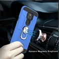 thumbnail image 4 of For Samsung Galaxy A03S Cases with Stand Kickstand Ring Holder [360° Rotating] Armor Dual Layer Fit Magnetic Car Mount Cover ,Xpm Phone Case [ Blue ], 4 of 9