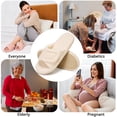 thumbnail image 3 of Ecetana Open Toe House Slippers for Women Memory Foam Bedroom Slippers Cozy Indoor House Shoes, 3 of 8