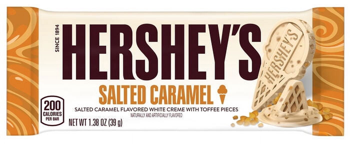Hershey's Salted Caramel Flavored White Creme w/ Toffee Pieces 24ct - 1.38 oz Bars