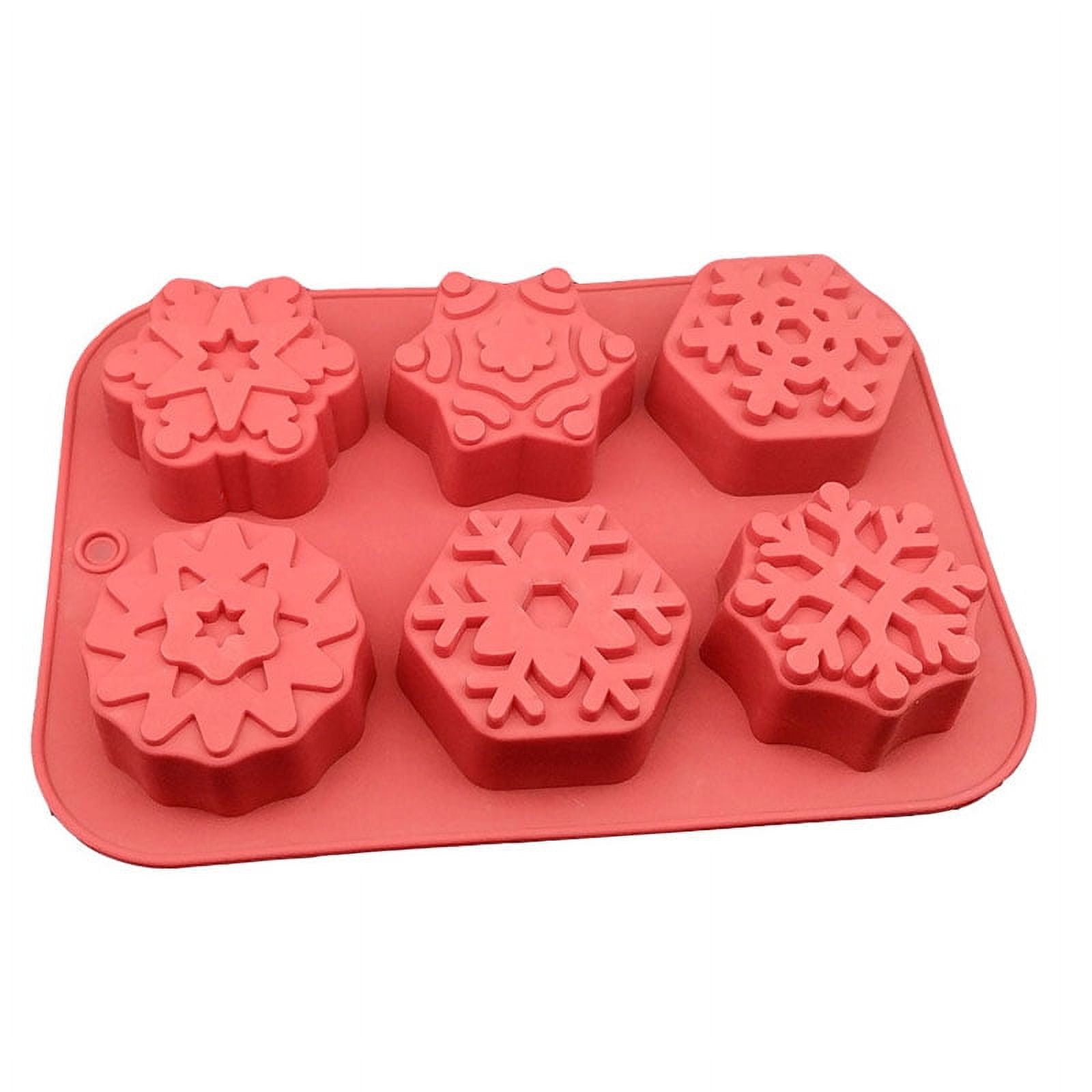 Snowflakes 3.125 Silicone Mold: 6 Cavity - Wholesale Supplies Plus