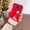 Red, variant on Case for Samsung Galaxy Z Flip 4 6.7" 2022 Relaese, Hairy Skin PC Back Lovely 3D Hat Shockproof Anti-drop Fashion Christmas Theme Case for Galaxy Z Flip 4 6.7 inch 2022, Beige