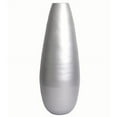 thumbnail image 3 of 31.5" Spun Bamboo Modern Tall Floor Vase, Silver Metallic, 3 of 4