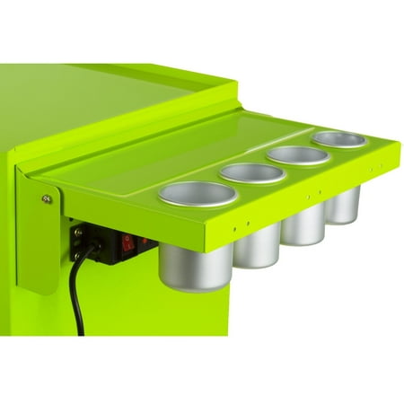 

Viper Tool Storage V2SLG 18G Steel Folding Side Shelf With Power Strip And Usb Lime Green