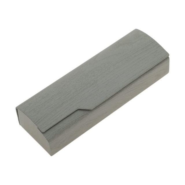 Estuche para Gafas de Grano de Madera 1 Pc Almacenamiento Portátil de Gafas Gris