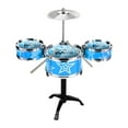 thumbnail image 4 of Drum Set Portable Percussion Music Enlightenment Early Educational Mini Drum Set Blue, 4 of 9