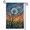 A, variant on XaaKee Small Garden Flags, Windswept Azure Wishing Garden Dandelion Yard Flag, Double-sided High-Quality White Linen Garden Flags For Outside, Outdoor Lawn Banner, 12x18Inch