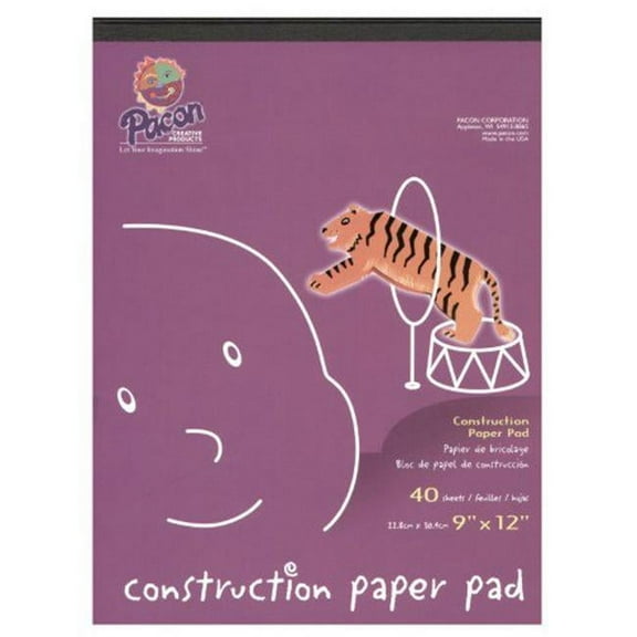 Pacon 65798999 9 x 12 in. Construct Paper Pad - 40 Sheets