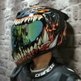 thumbnail image 2 of Accesorios para motocicletas Capacete de moto Casco de motocicleta con certificación DOT Lentes dobles Protección UV Para hombres y mujeres 702, 2 of 5