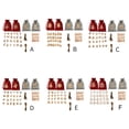 thumbnail image 4 of Advancent 24 piezas bolsas de calendario de Navidad DIY dulces aperitivos almacenamiento de regalo decoración del hogar de vacaciones con pegatinas Clips Kits de decoración para fiestas mi Advancent HA010040-05B, 4 of 6