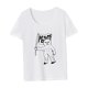thumbnail image 4 of Camiseta de mujer Ropa de verano Ropa de calle Camiseta de cuello redondo para ir de compras Trabajo Playa SG, 4 of 7