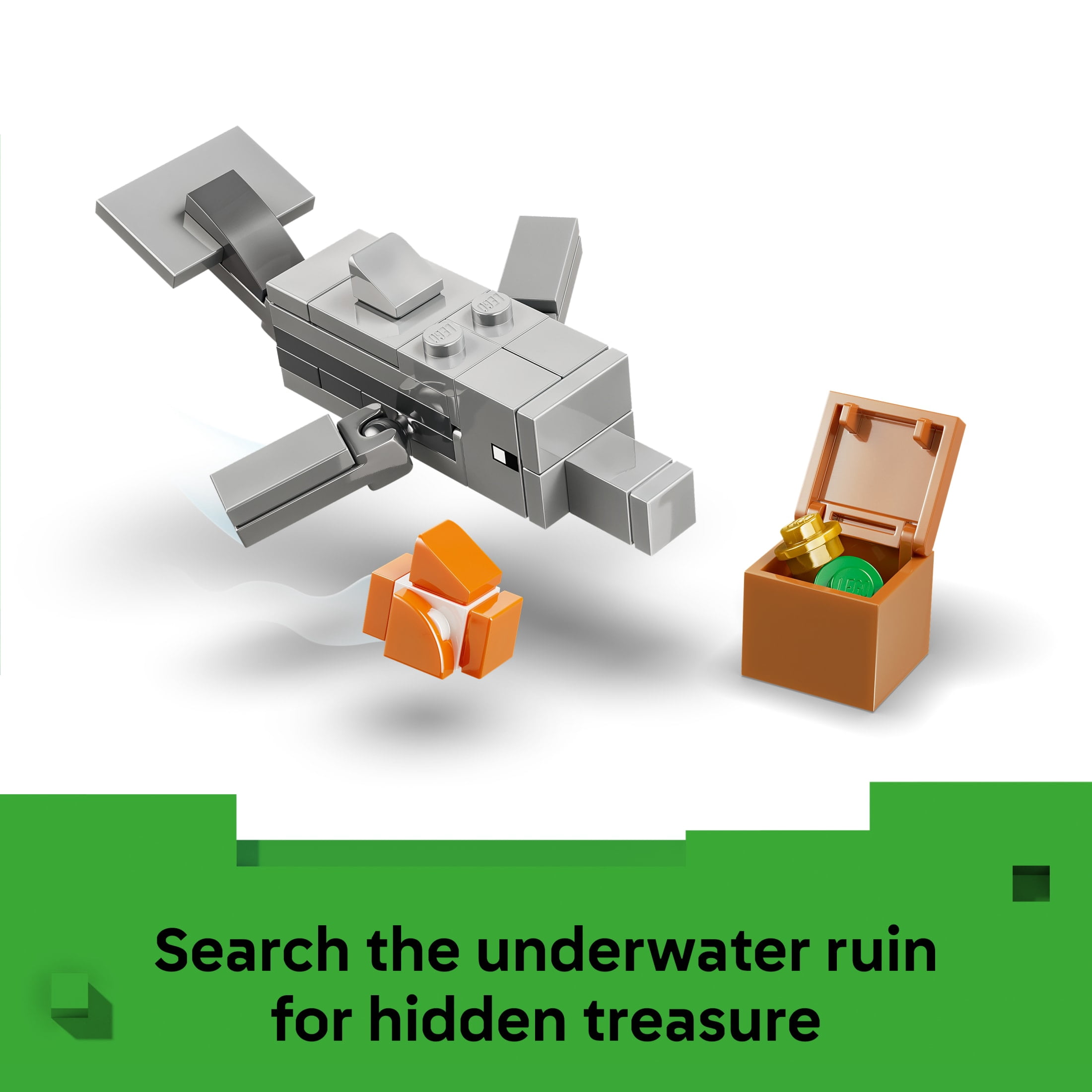 LEGO Minecraft Underwater Adventure - Building Toy for Boys & Girls, Ages 8+ - Minecraft Toys, Figures & Playsets - Gift for Kids & Gamers - 21598