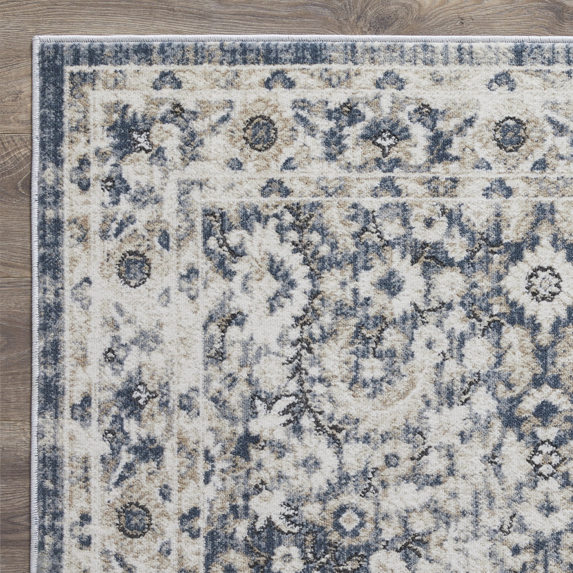 Loomaknoti Kehleigh Otindas 5' x 7' Blue Oriental Indoor Polypropylene Area rug