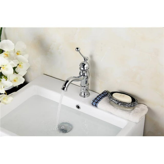 American Imaginations AI-22839 15.25 in. Ronde Évier Encastré Set&44; Blanc & Chrome Hardware