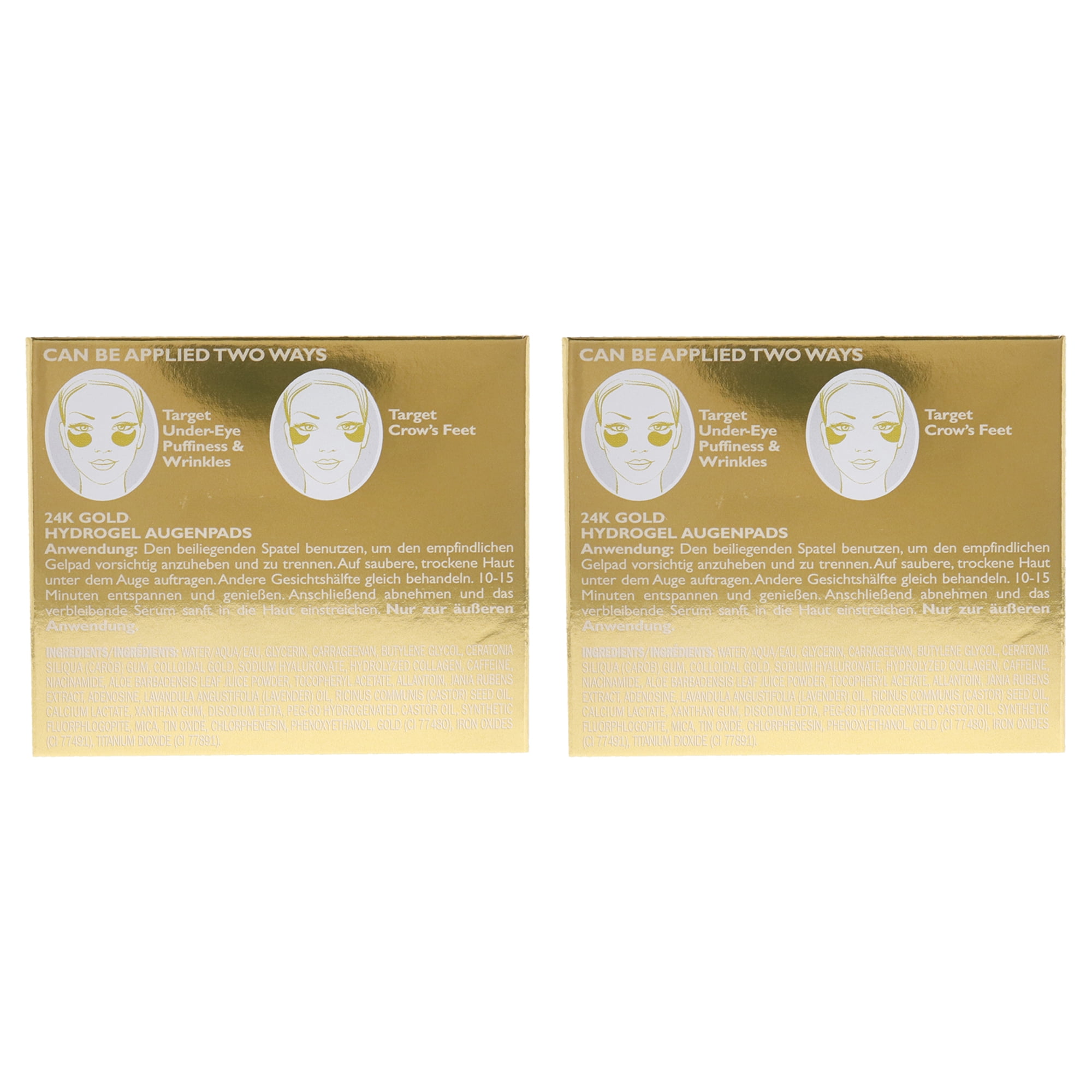 Peter Thomas Roth 24K Gold Pure Luxury Lift & Firm Hydra-Gel Eye Patches - Pack of 2 - 60 Pc Patches + Spatula Eye Patches