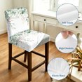 thumbnail image 4 of Eucalyptus Leaves Bar Stool Cover Set of 6, Spring Botanical Pastoral Watercolor Stretch Bar Chair Cover, Removable Washable Pub Counter Stool Chair Slipcover for Kitchen Dining Room Pub Cafe, 4 of 9