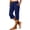Blue, variant on SBYOJLPB Capris Pants for Women Casual Loose Solid Trousers with Pockets